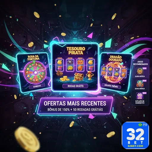 Imagem do site 32bet destacando opções de apostas esportivas na página inicial